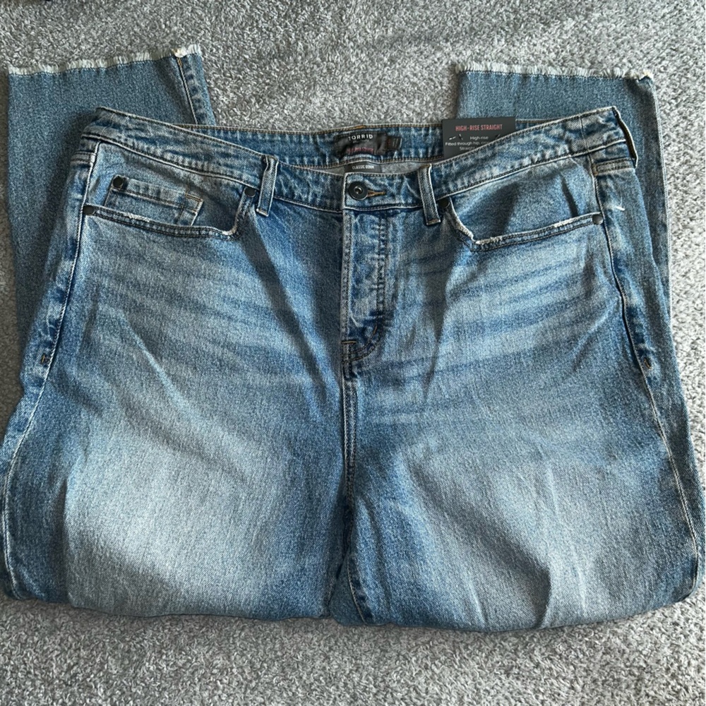 Torrid Blue Ankle & Cropped Jeans